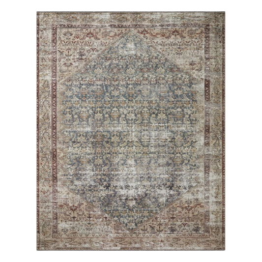 Georgie AL Teal / Antique Rug