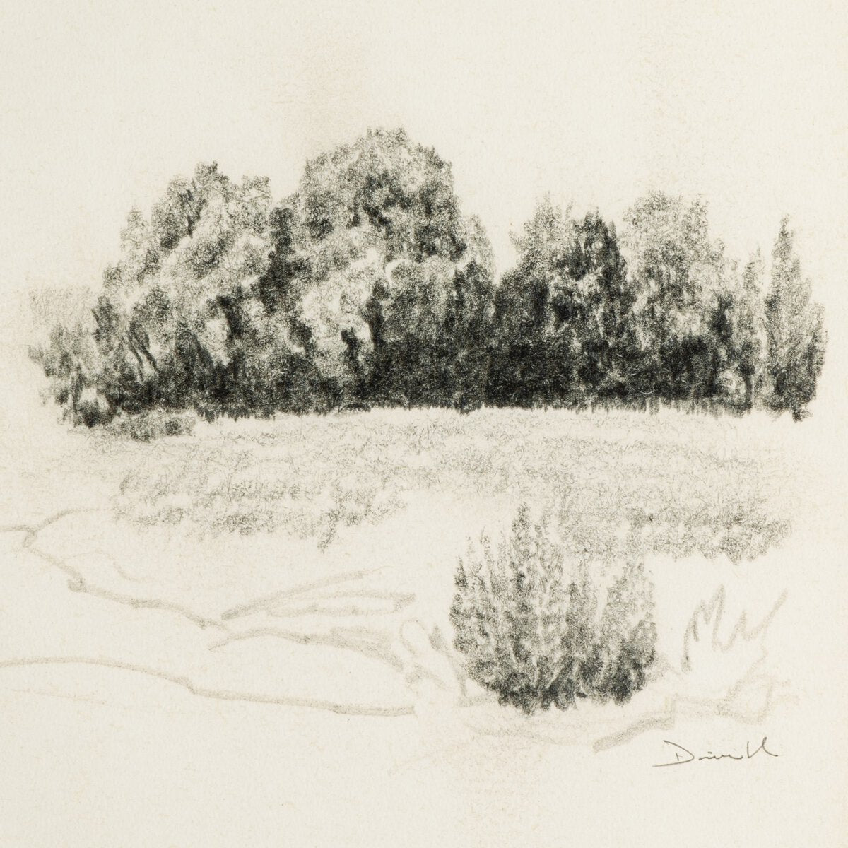Land Sketch 1 by Dan Hobday