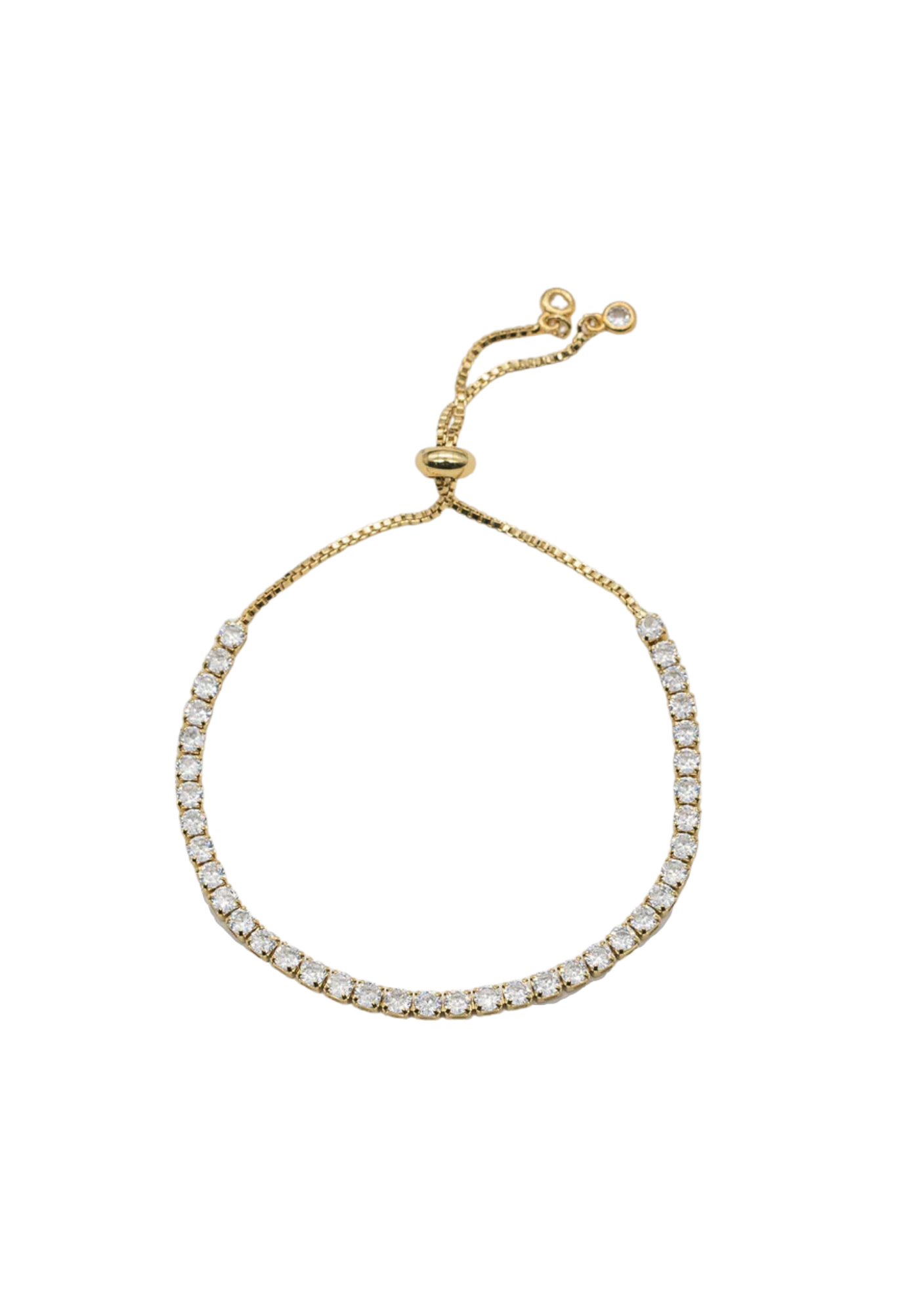 Diamond Pull-Tie Tennis Bracelet