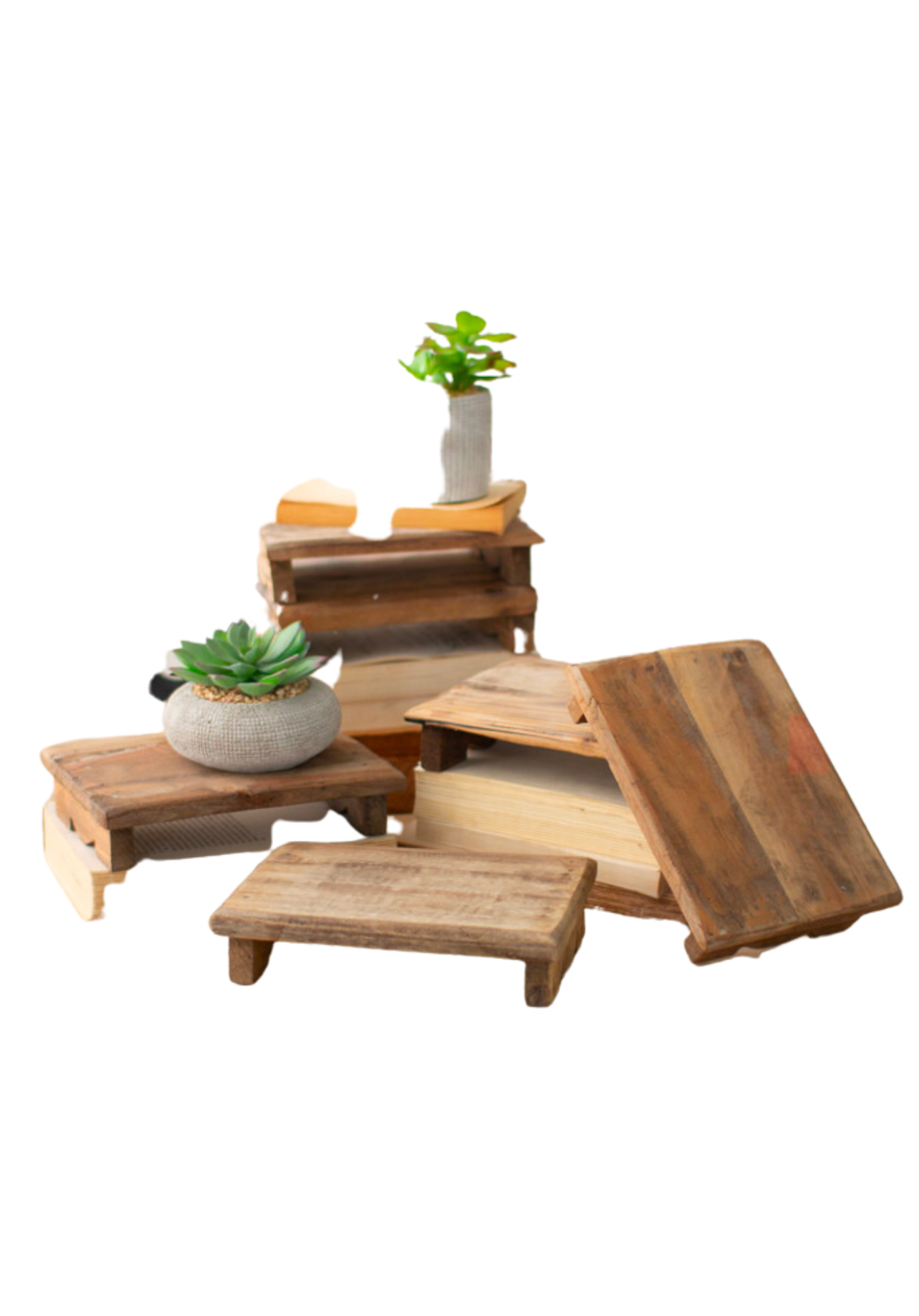 Repurposed Wood Riser – Heritage House