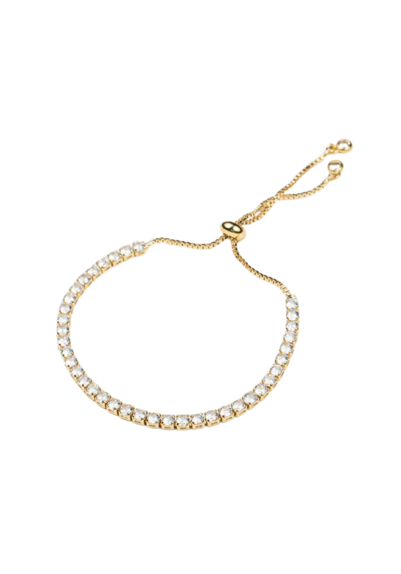 Diamond Pull-Tie Tennis Bracelet