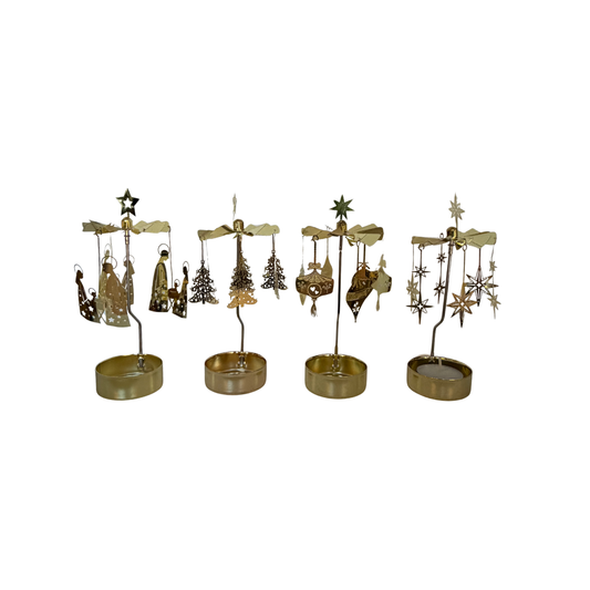 Holiday Rotary Tea Light Holder