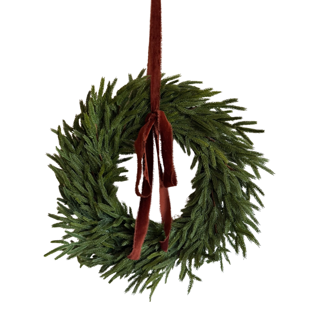Heritage Velvet Tie Wreath
