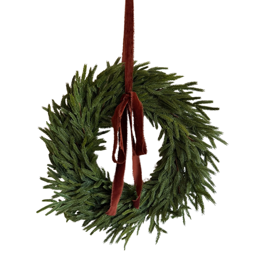 Heritage Velvet Tie Wreath