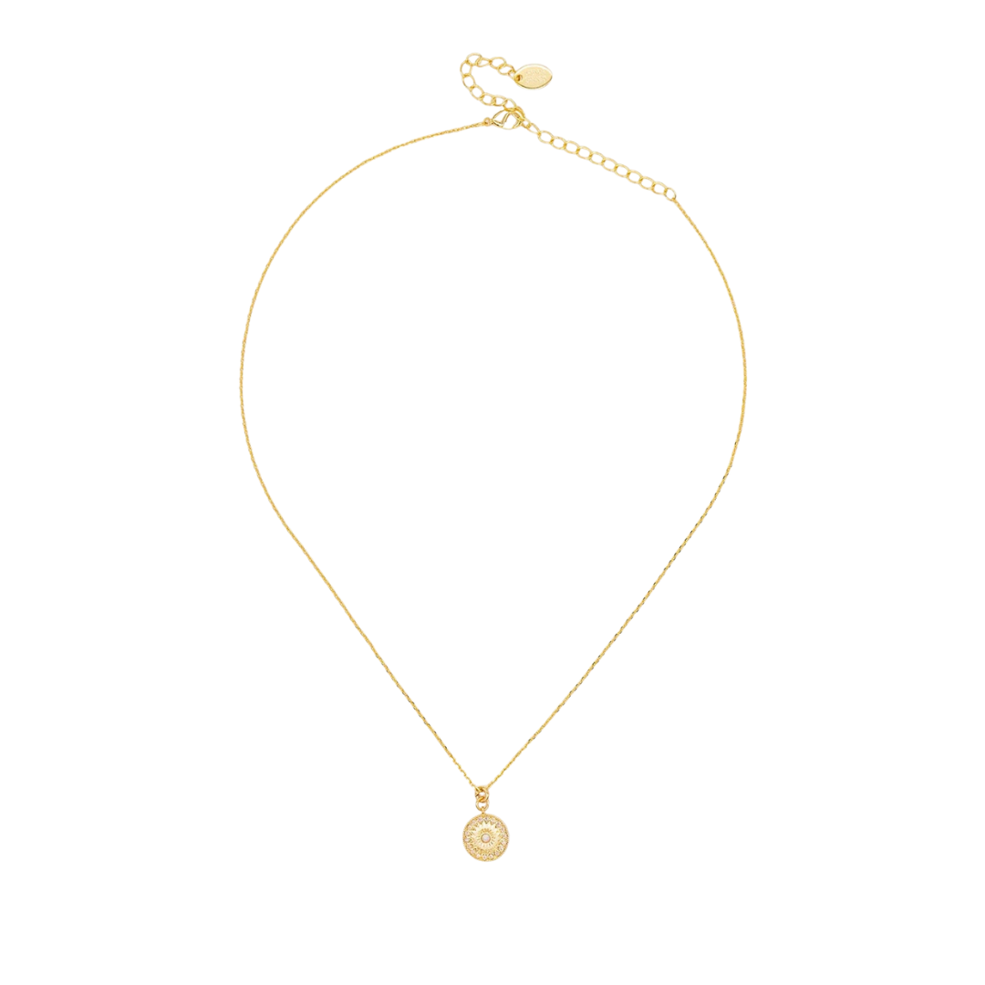 Sun Opal Pendant Necklace
