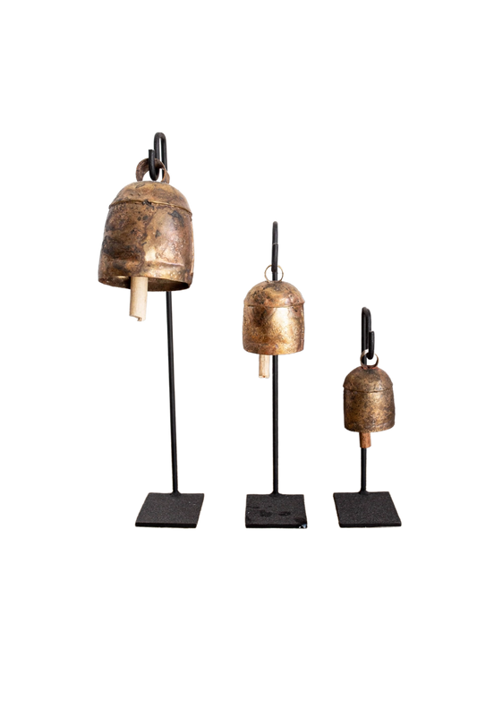 Rustic Bell Stand Set (Set of 3)