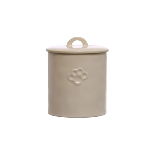 Stoneware Treat Canister