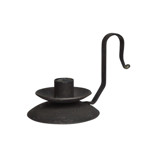 Distressed Iron Taper Holder