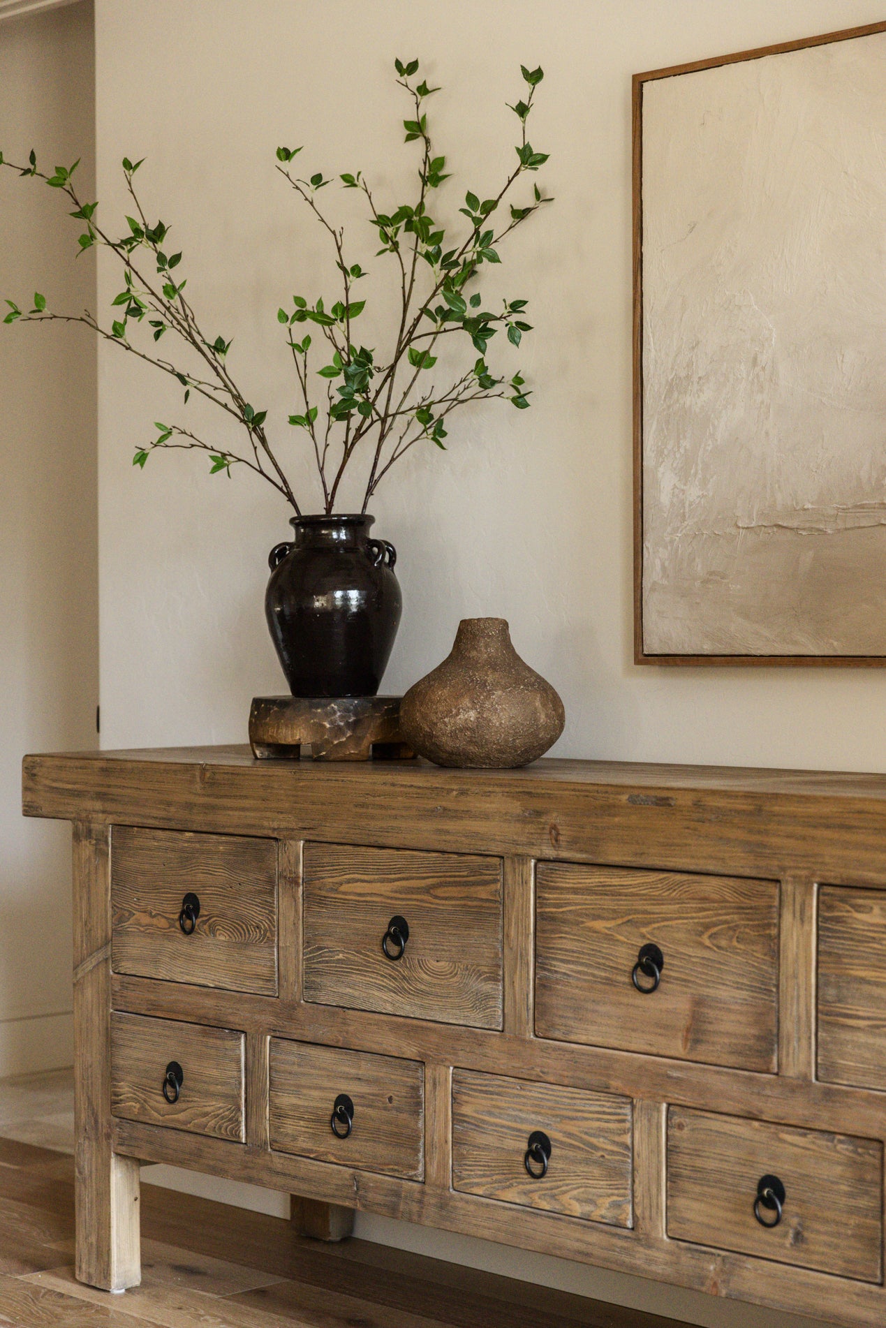 Dark Brown Clay Jar