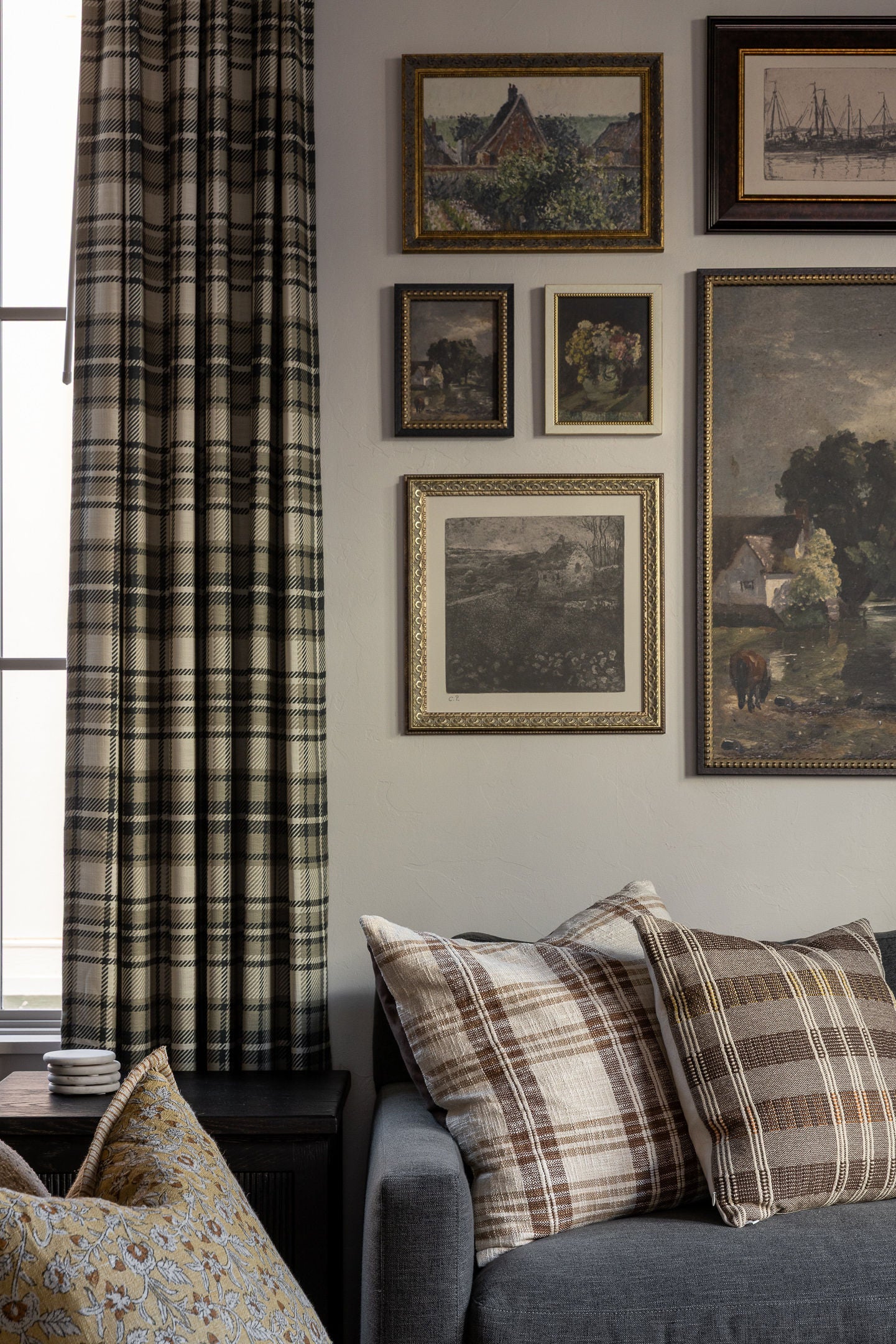 Vase of Pink & Yellow Flowers