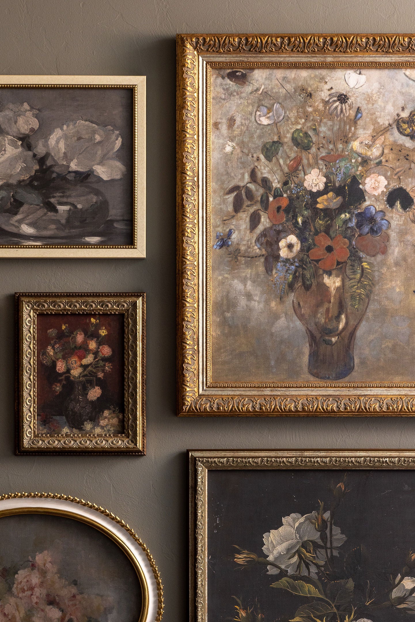 Chinese Asters and Gladioli