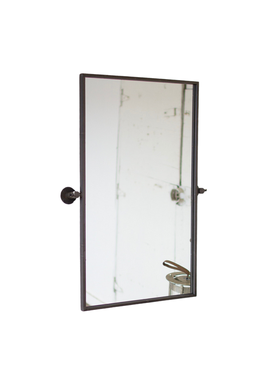 Tilting Pivot Metal Wall Mirror