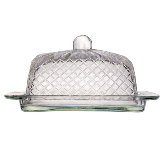 Cut Glass Butter Dish