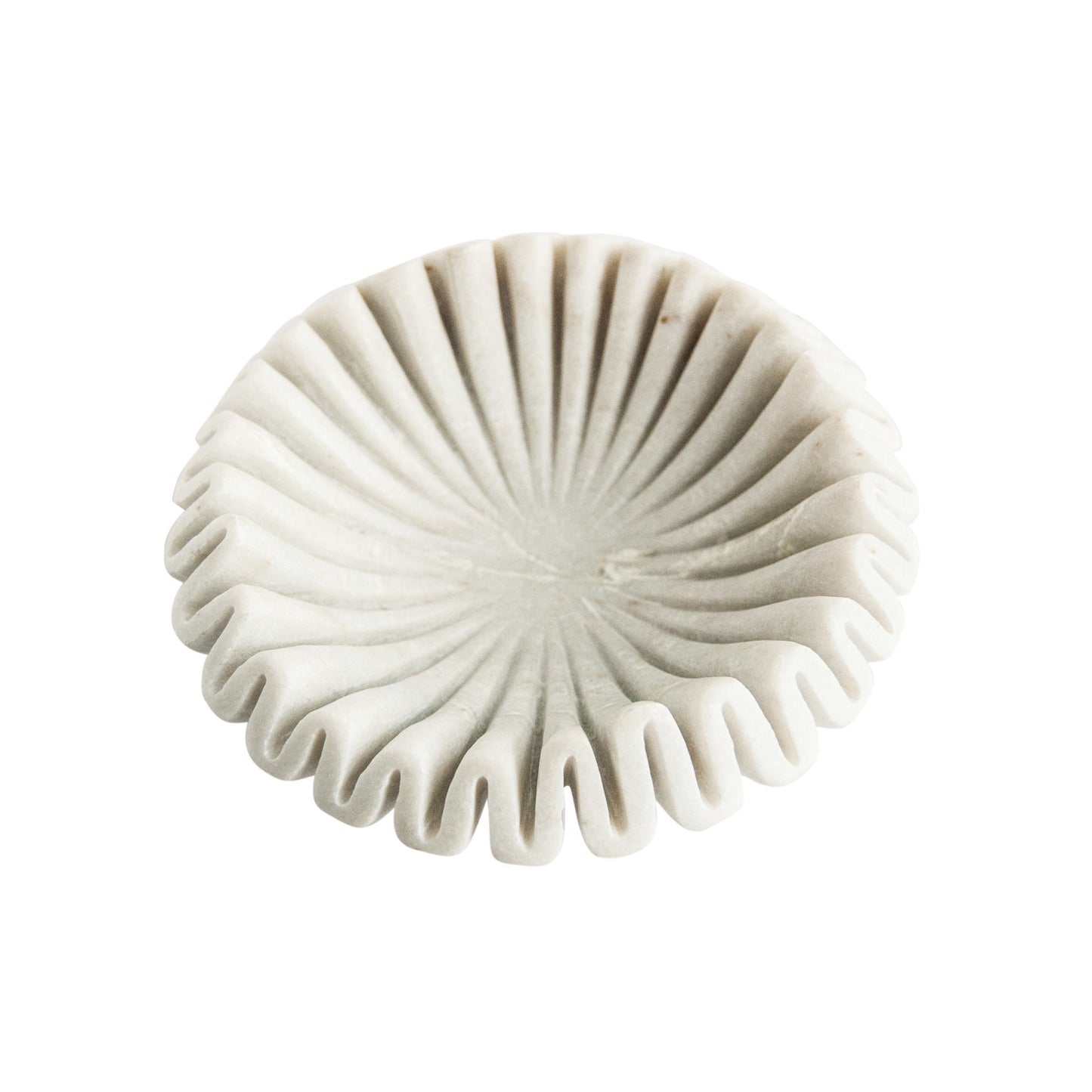 Fluted Marble Dish
