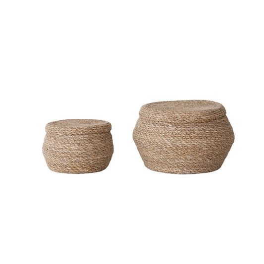 Seagrass Basket with Lid