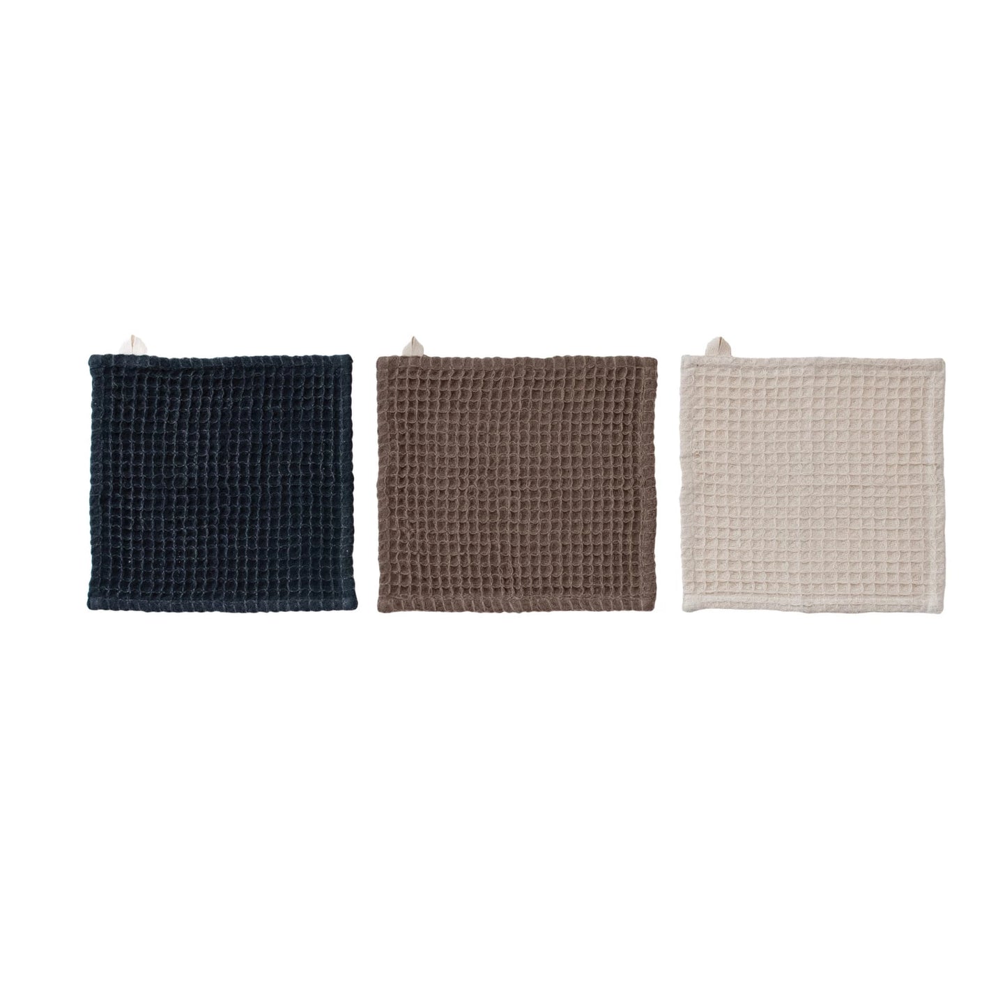 Waffle Weave Dish Cloths with Cutting Board