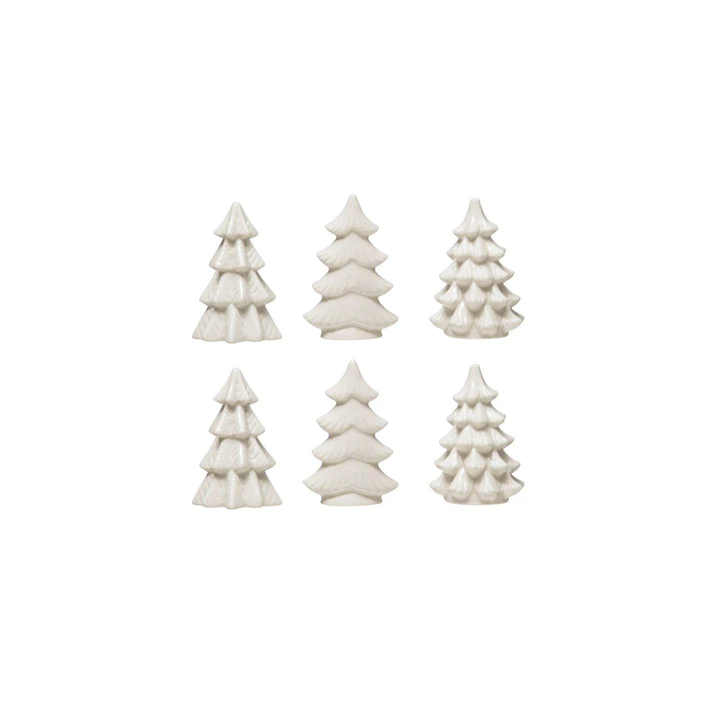 Stoneware Christmas Trees